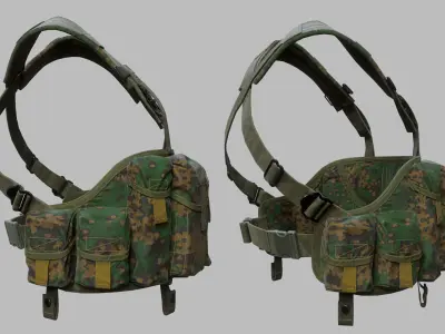 Tactical Vest Low-poly 3D model buy