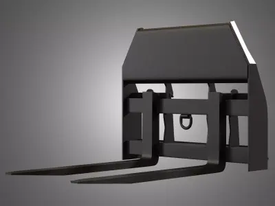 Pallet Fork - Spare Part for JCB Skid Steer Loader 3D model