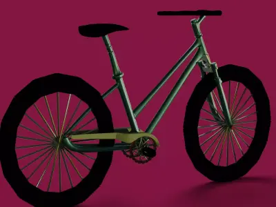 Bicycle Free low-poly 3D model purchase