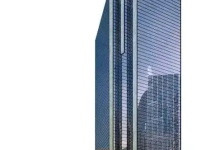 Mirrored Glass Skyscraper 3D model