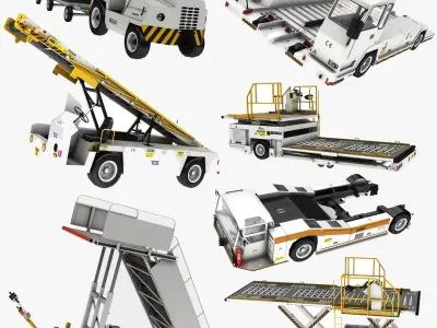 Airport Truck Collection 2 3D model