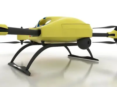 Ambulance Drone 3D model purchase
