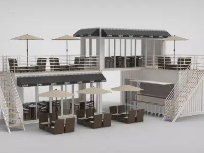 Commercial Shipping Container 3D model