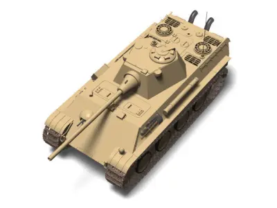 Panzerkampfwagen V Panther F 3D model