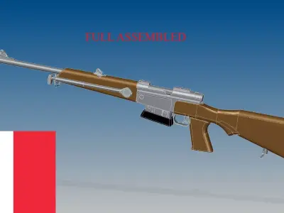 FRF1 rifle 3D model