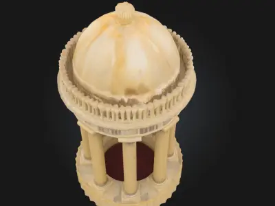Ivory Pavilion Model  Grace in Architectural Form 3D model