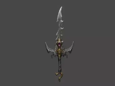 Zeloeman Sword A 8 Low-poly 3D model