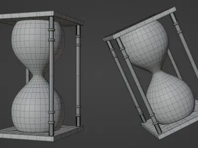 Hourglass - Sun Wukong Staff Low-poly 3D model