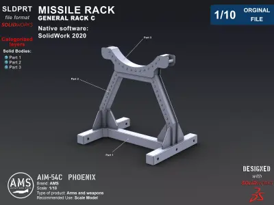 AIM-54C Phoenix - Orginal File 3D model