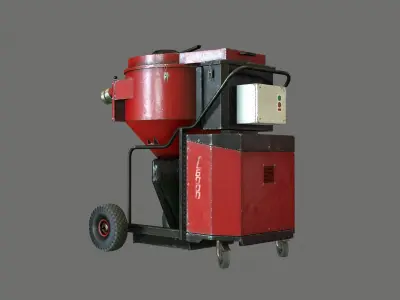 Industrial vacuum cleaner GameReady Low-poly 3D model