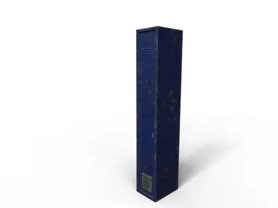 Lockers postapocalyctic Low-poly 3D model