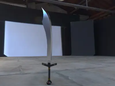 Persian Sword Low-poly 3D model
