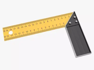 Try Square Low-poly 3D model