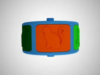 Animal Roller Stamp 3D print model