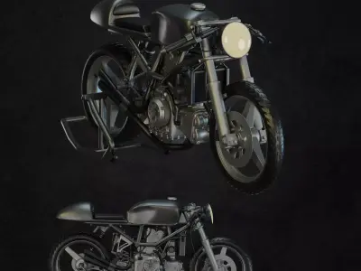 Cafe Racer Free 3D model