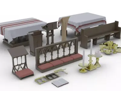 Church Assets 3D model