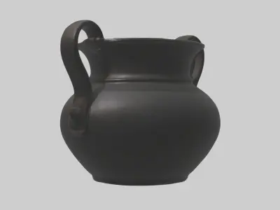 Ironpot Model Low-poly 3D model