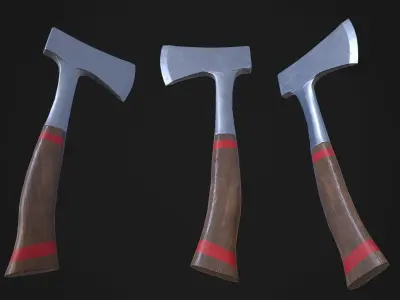 Modern Axe 06 Low-poly 3D model
