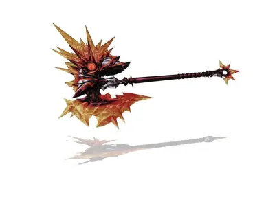 Glorious Axe Low-poly 3D model
