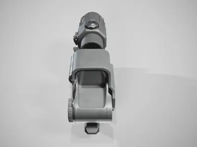 Eotech HHS with magnifier and wilcox mount lopoly 3d model Low-poly 3D model