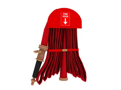 FIRE HOSE 3D Low-poly 3D model