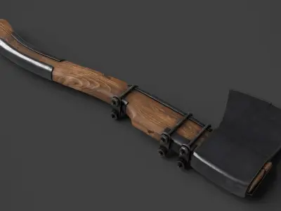 Modifiable Strike Weapon 11 Low-poly 3D model