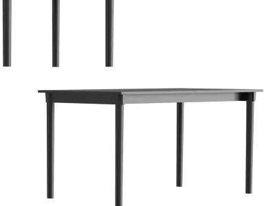 TAK Pedestal Table  02 3D model