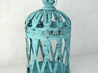 Jennifer Bird Cage Decor 3D model