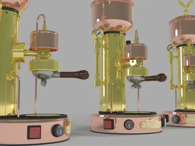 Micro Coffee Maker Semiautomatic SX 3D model