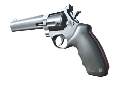 06-Taurus Raging Bull-gun model 3d game ready model Low-poly 3D model