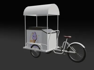 icecream  cart 3D model