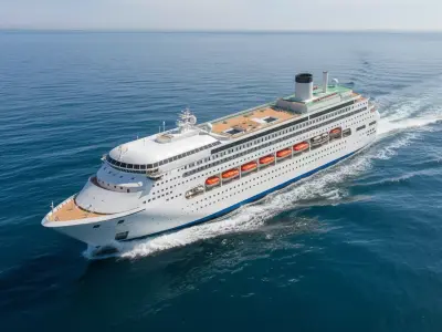 Modern Cruise Ship 300m Ocean Liner 3D model  3D model