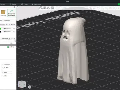 Custom3Dprint Minifigure Accessory - Ghost V1 3D print model
