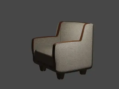 High Poly Tweed Fabric 3d Asset Fully Textured PBR Materials 3D model