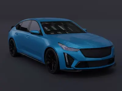 Generic Sedan 7 Low-poly 3D model