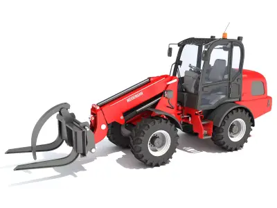 Telehandler Forklift 3D model