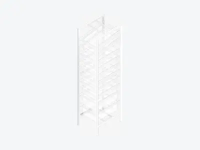 Shelving - Modular Rack - Integral - Type 3 Low-poly 3D model