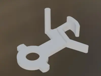hornby train towing hitch acHO scale 1-87 3D print model