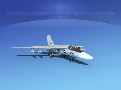 General Dynamics F-111 Aardvark v03 3D model