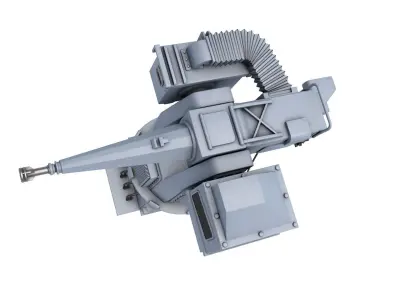  MLG 27  Naval Gun 3D model