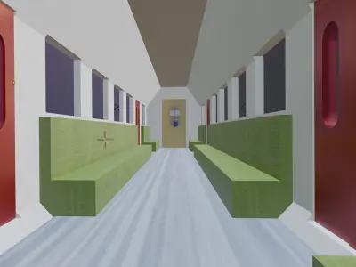 Metro and Subway Train - Rigged 3D model