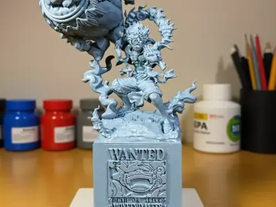 Luffy nika  - gear 5 - One piece - split part - 3D print model 3D print model