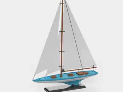 Sailing boat scale model  3D print model