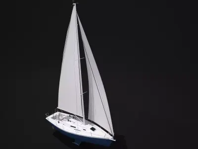 Sailboat 3D model