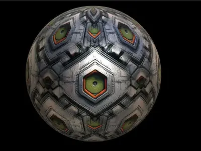 PBR Sci-Fi Seamless Realistic Material SBSAR 4k Texture 045 Texture