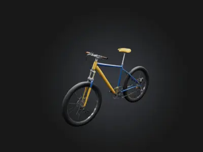 Realistic Bicycle Low-poly 3D model