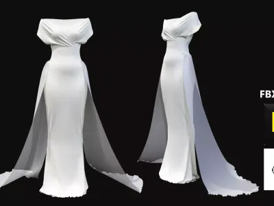 Dress Marvelous Designer 3D model purchase