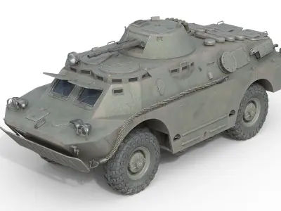 10 Military Vehicles Collection v14 Low-poly 3D model