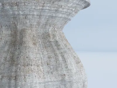 Cement Vase Antique 3D model