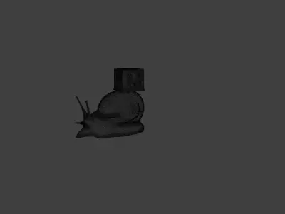 CUTE SNAIL  Low-poly 3D model